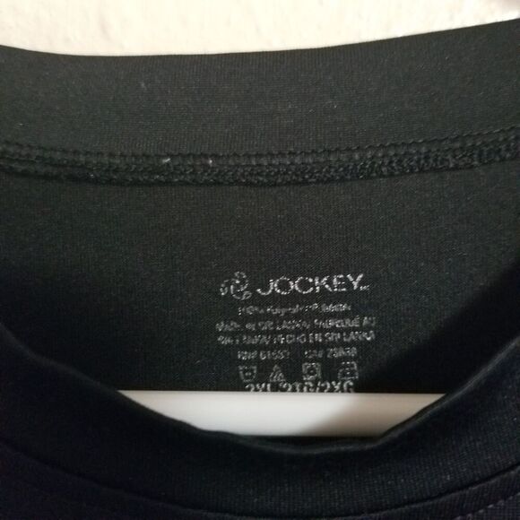 Jockey Shirt Mens Black Gray XL Color block Athletic - Picture 3 of 3